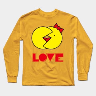 pacman love Long Sleeve T-Shirt